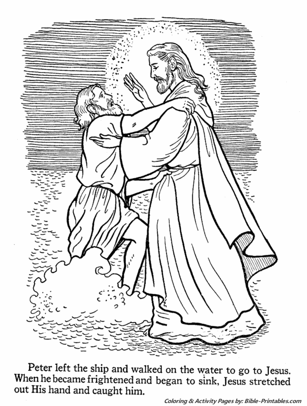 Jesus Teaches Coloring Pages 12