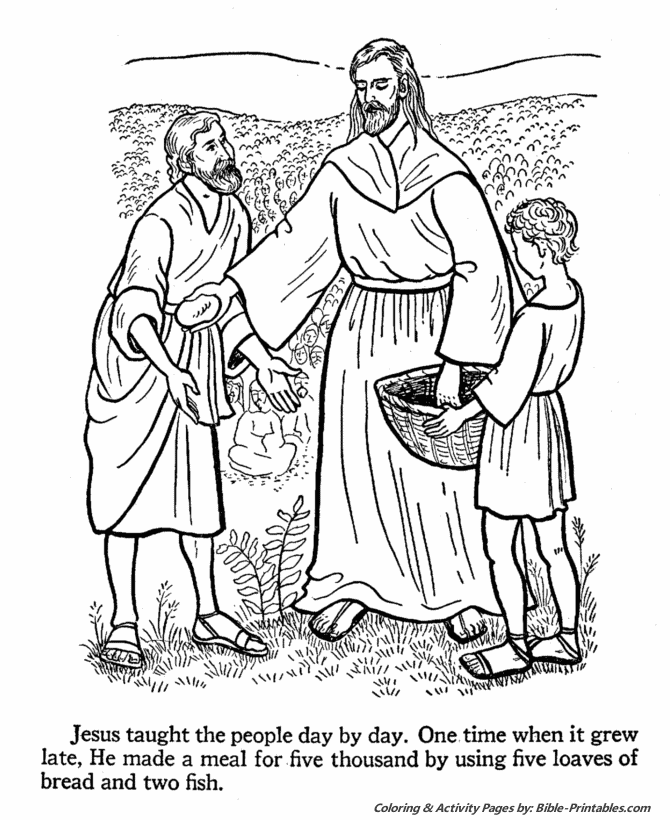 Jesus Teaches Coloring Pages 13