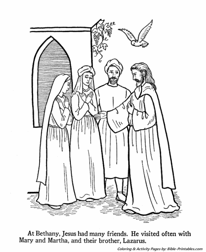 Jesus Teaches Coloring Pages 14