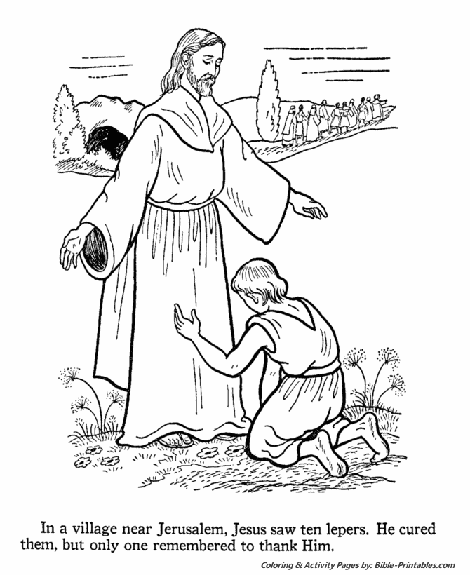Jesus Teaches Coloring Pages 16