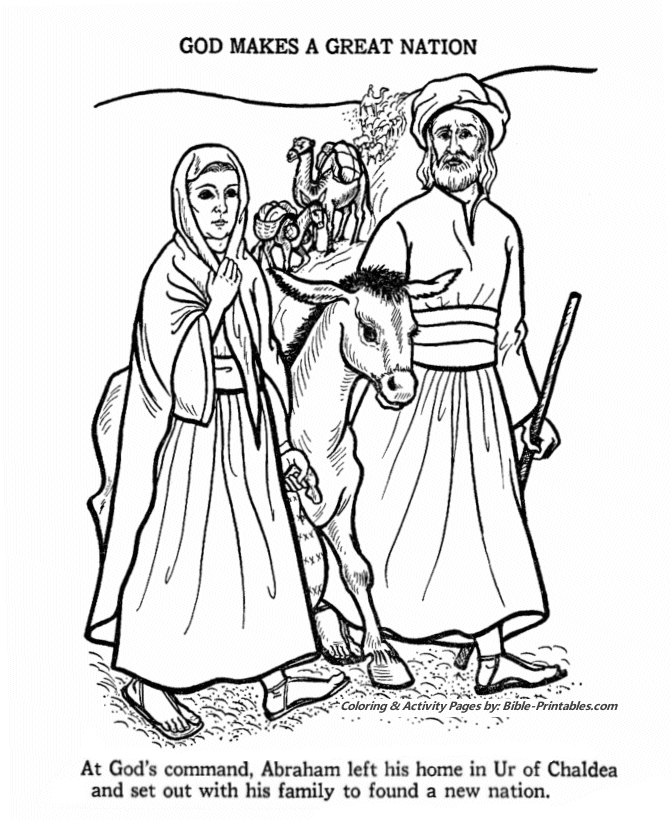 Abraham Coloring page - Old Testament Coloring Pages ...
