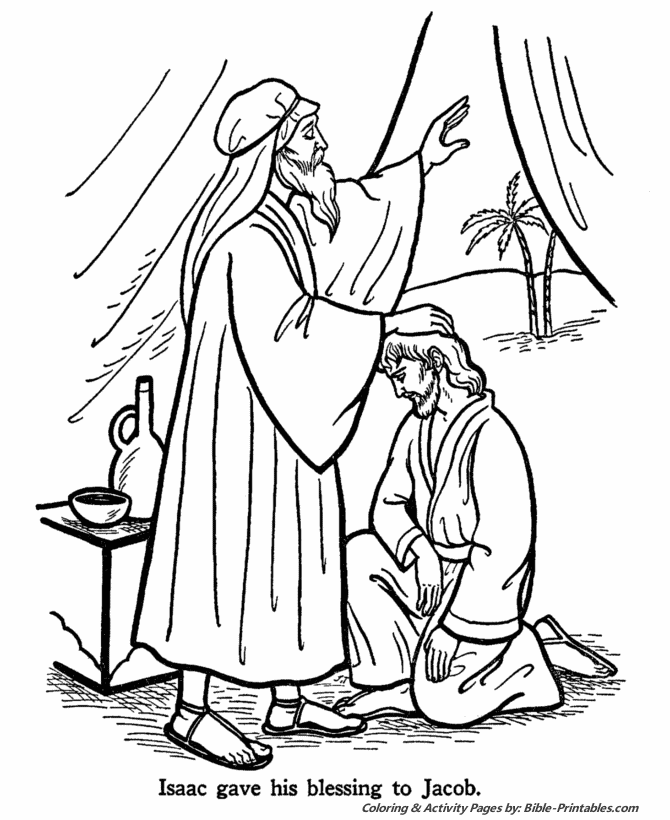jacob bible coloring pages - photo #1