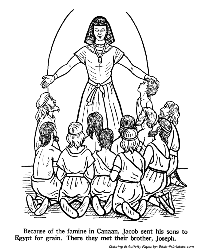 Printable Joseph Coloring Pages
