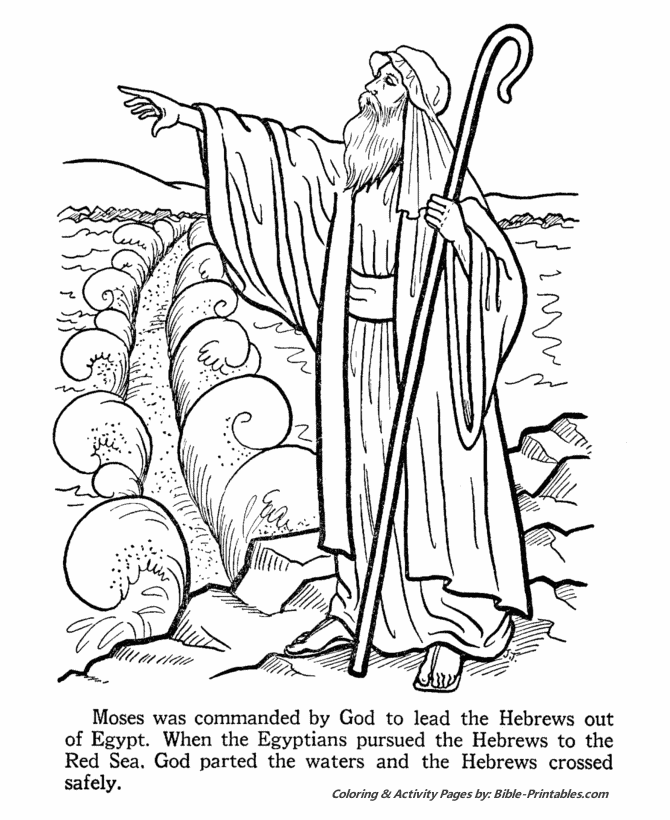 aaron and moses coloring pages - photo #44