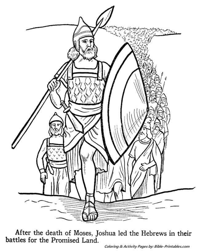 walls of jericho bible story coloring pages - photo #23