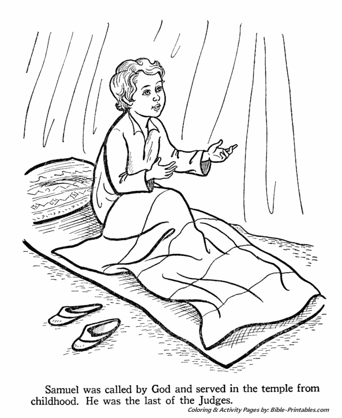 bible story coloring pages samuel - photo #1