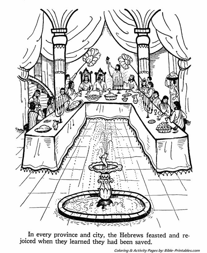esther coloring pages bible - photo #27