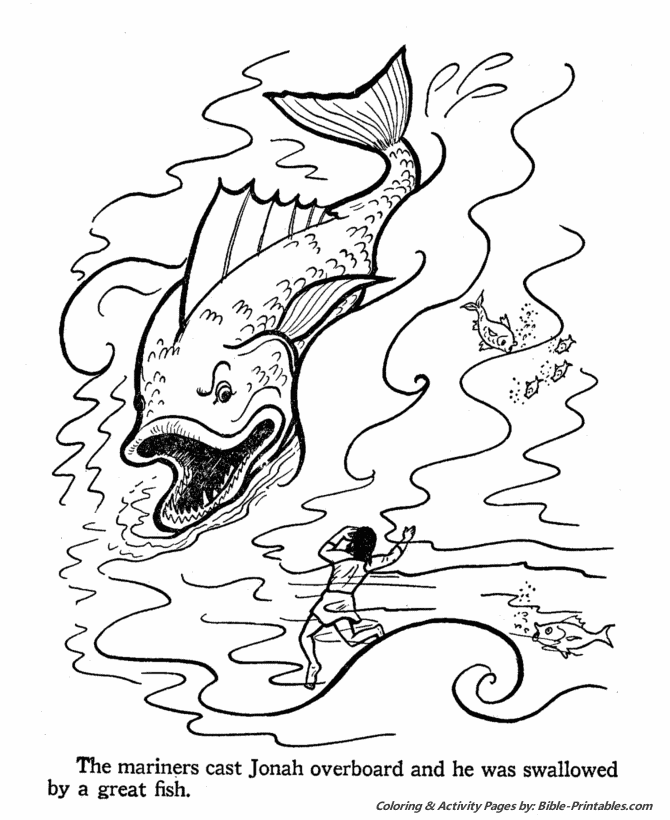 bible coloring pages jonah