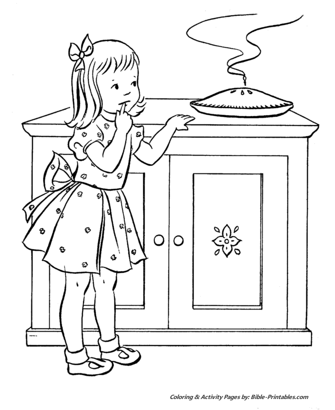 Thanksgiving Dinner Coloring Pages