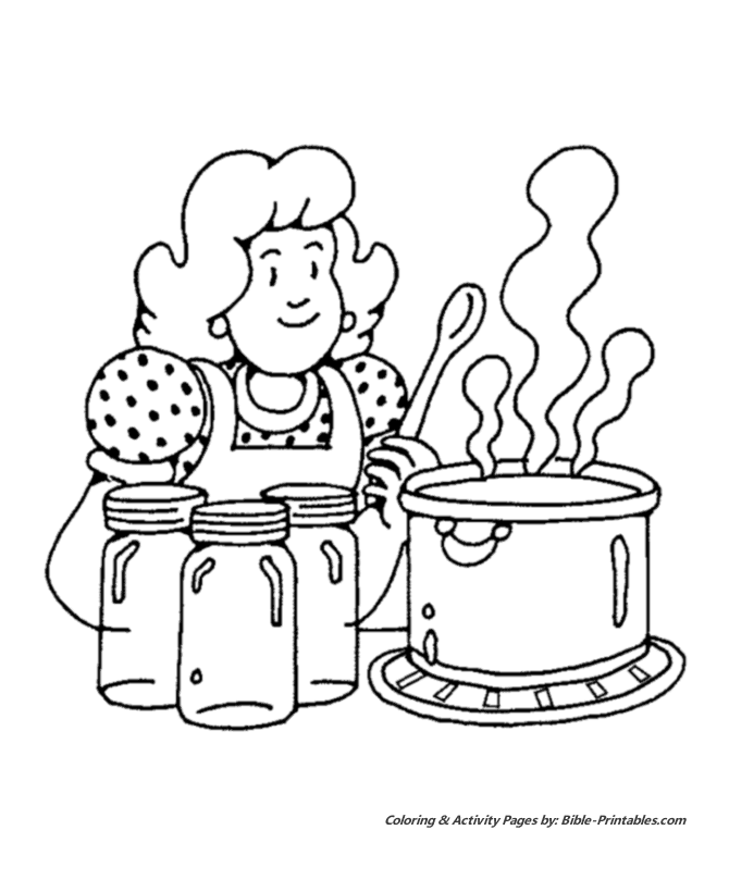 Thanksgiving Dinner Coloring Pages