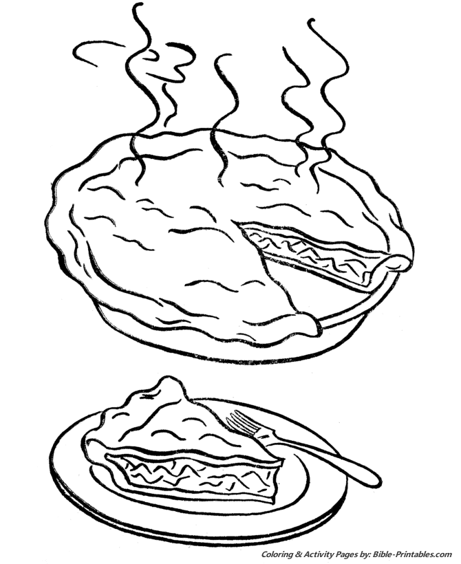 Thanksgiving Dinner Coloring Pages