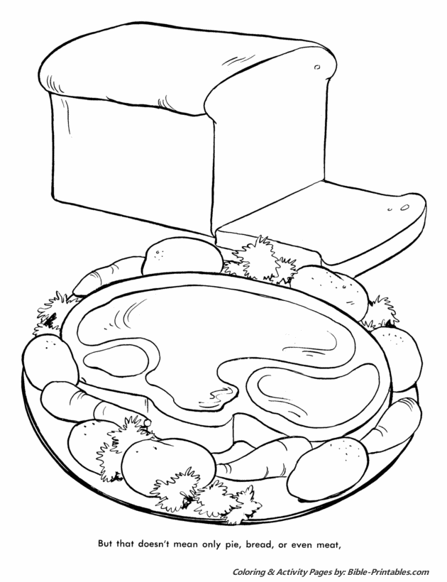 Thanksgiving Dinner Coloring Pages