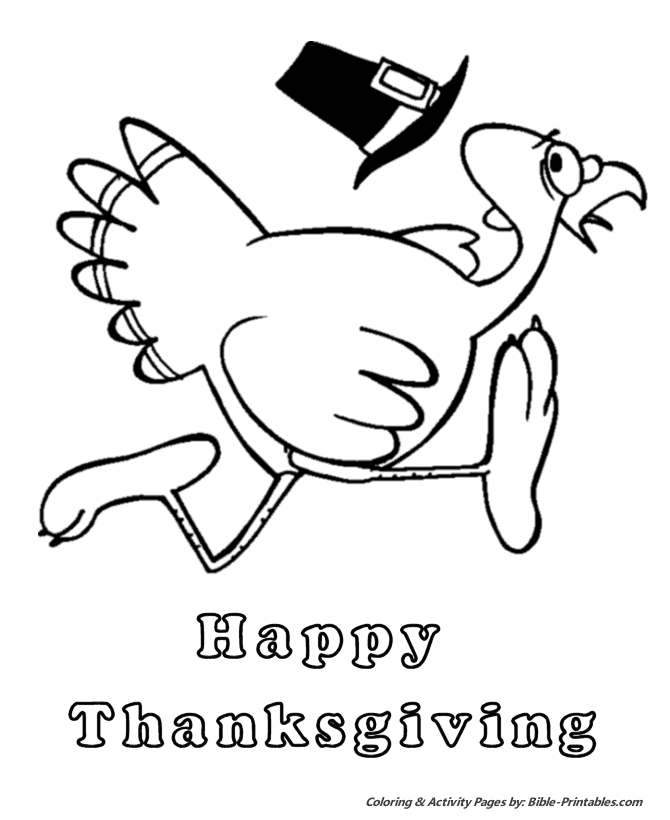 Thanksgiving Scenes and Fun Coloring Pages