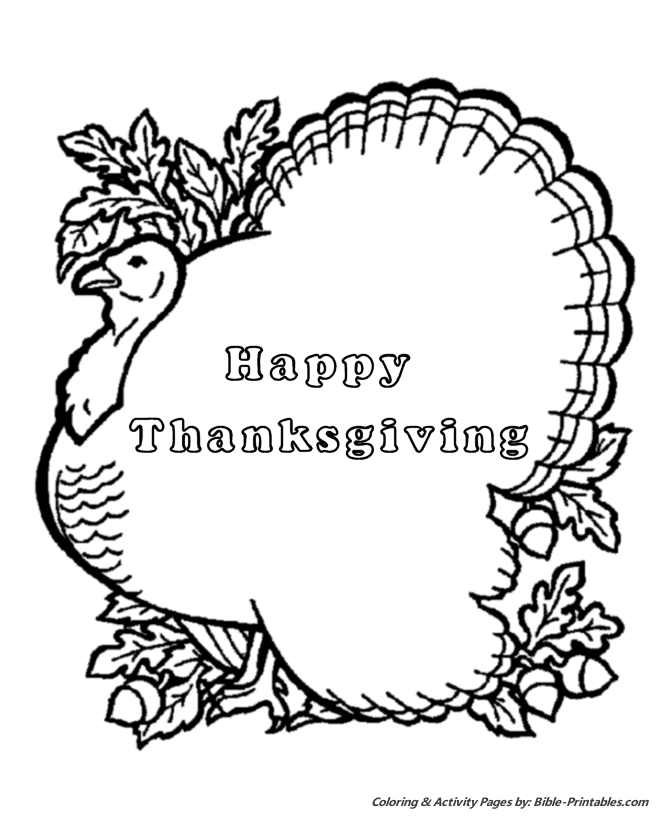 Thanksgiving Scenes and Fun Coloring Pages