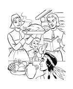 Thanksgiving History Coloring Pages