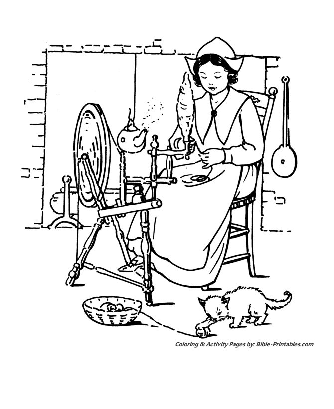 First Thanksgiving Coloring Pages