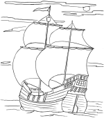 Pilgrim's Story Coloring Pages