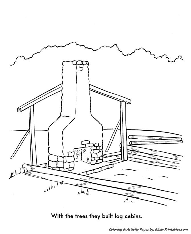 Bible Printables The Pilgrims Story Coloring Pages