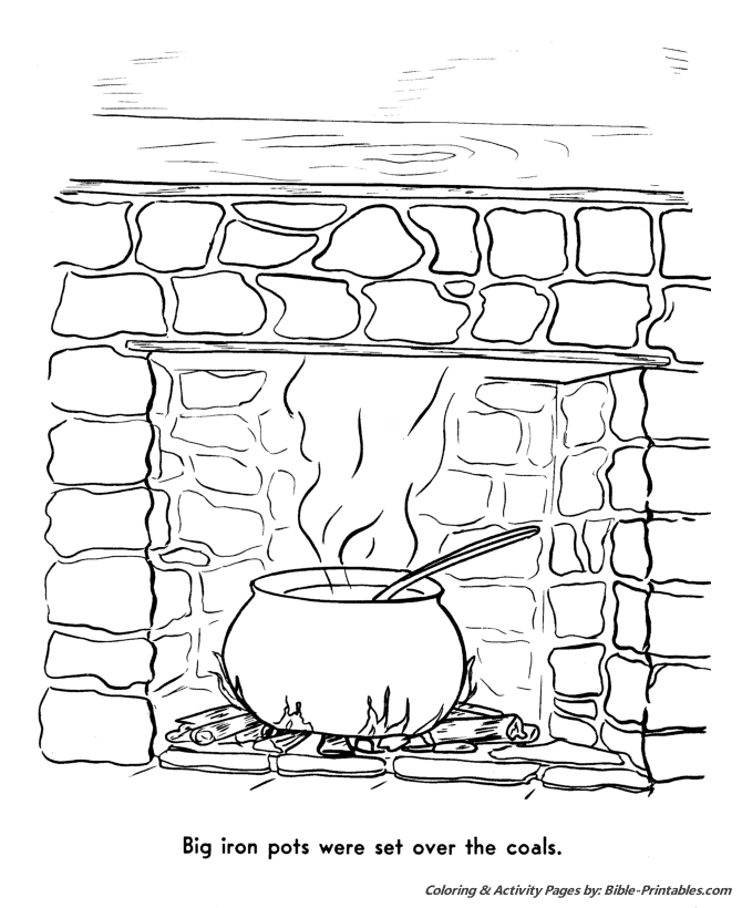 Bible Printables The Pilgrims Story Coloring Pages