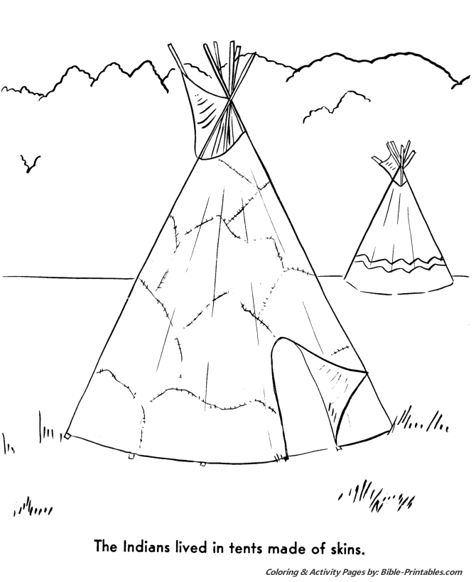 Thanksgiving Pilgrims Coloring Pages