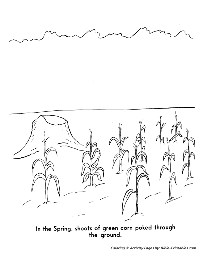 Bible Printables The Pilgrims Story Coloring Pages