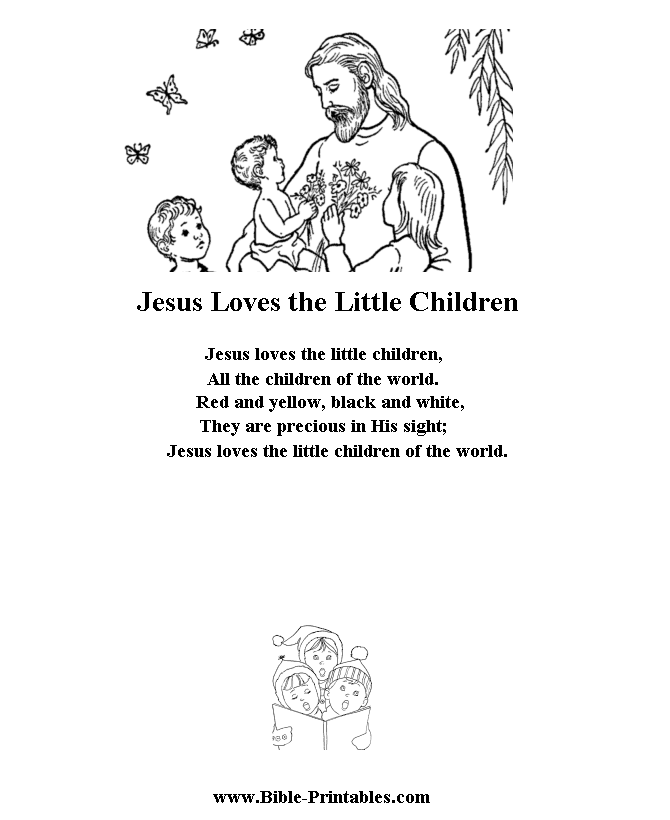 Children's Song Lyrics - Jesus Loves the Little Children 