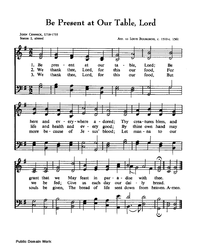 Favorite Public Domain Hymns