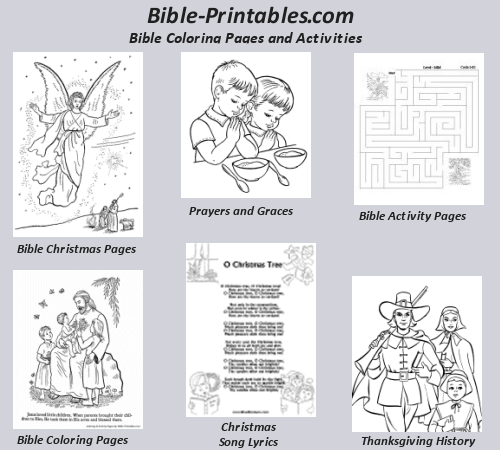 Bible Coloring and Christian Activity Pages Bible Coloring and Christian Activity Pages